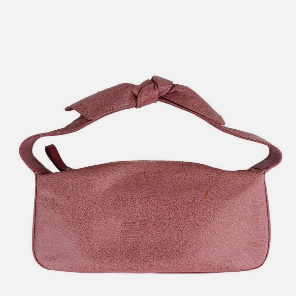 Kate Spade | Hamilton Dusty Pink Leather Bow Strap Baguette Shoulder Bag